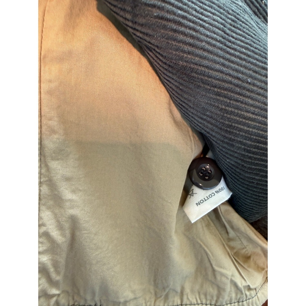 NWT HTF Made in Japan Mens Olive Green Corduroy Military Waistcoat Vest XXL - Picture 9 of 9